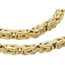 Königskette aus glänzendem 14k 585 Gold (Gelbgold) in ca. 55cm Länge (ca. 3mm breit)
