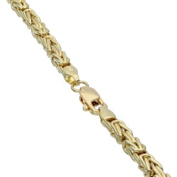 Königskette aus glänzendem 14k 585 Gold (Gelbgold) in ca. 55cm Länge (ca. 3mm breit)