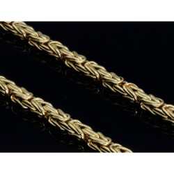 Königskette aus glänzendem 14k 585 Gold (Gelbgold) in ca. 55cm Länge (ca. 3mm breit)