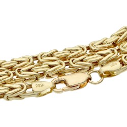 Königskette aus glänzendem 14k 585 Gold (Gelbgold) in ca. 55cm Länge (ca. 3mm breit)