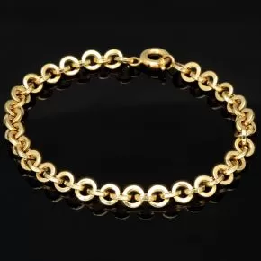 Exquisites Gold-Armband für Damen aus hochwertigem 14K 585 Gold (Gelbgold) ca. 19,0 cm Länge , 5,5mm