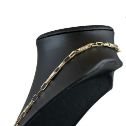 Designer-Ankerkette im Greco-Stil aus 585er Gelbgold (14k)- 64cm lang, 4,3 mm breit, 10,8g