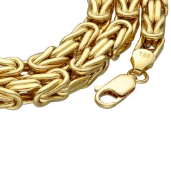 Sonderanfertigung: Megafette goldene Königskette 585 (14k) in 66 cm Länge; 8,5mm Breite; ca. 87g