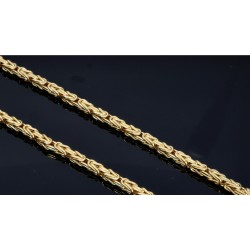 Königskette aus 585er Gelbgold (14k)- 65cm lang, 4 mm breit, 25g