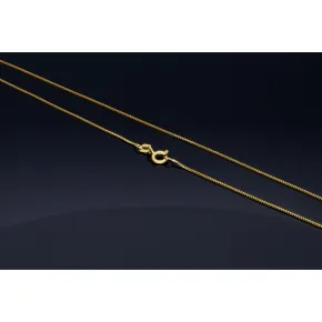Sehr feine Venezianerkette aus 585 (14k) Gelbgold für Damen (45 cm Länge)