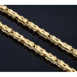 Königskette aus 585er Gelbgold (14k)- 65cm lang, 3,5 mm breit, 19g