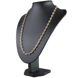 hochwertige Bohnenkette aus 585er (14 Karat) Gelbgold (ca. 66 cm; 20,8g, 7mm)