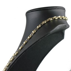 hochwertige Bohnenkette aus 585er (14 Karat) Gelbgold (ca. 66 cm; 20,8g, 7mm)