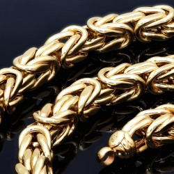 Sonderanfertigung - Königskette aus echtem 585er Gold (14 K)  (ca. 70,8g, 62,5 cm, 8mm)