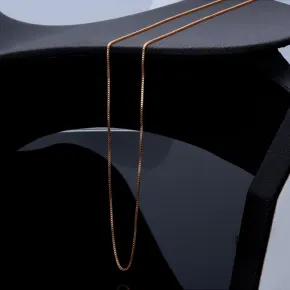 Sehr feine Venezianerkette aus 585 (14k) Rotgold für Damen (45 cm Länge)