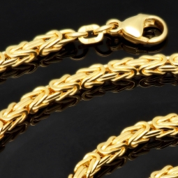 extralange Premium-Königskette massivem 585er Gold (14 Karat) in 70 cm Länge mit FBM Stempel, Made in Germany ! ca. 3,3 mm breit