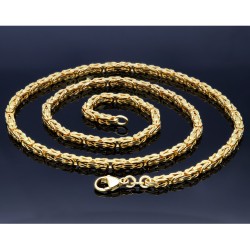 Königskette aus voll massivem 585 Gold (14 Karat) in 55 cm Länge; ca. 3,3 mm breit (ca. 40,8g) - mit FBM Stempel - Made in Germany !