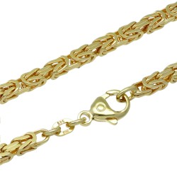 Königskette aus voll massivem 585 Gold (14 Karat) in 55 cm Länge; ca. 3,3 mm breit (ca. 40,8g) - mit FBM Stempel - Made in Germany !