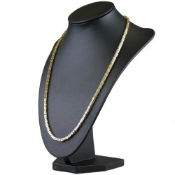 Königskette aus voll massivem 585 Gold (14 Karat) in 55 cm Länge; ca. 3,3 mm breit (ca. 40,8g) - mit FBM Stempel - Made in Germany !