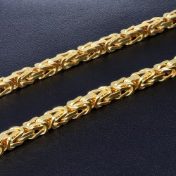 Königskette aus voll massivem 585 Gold (14 Karat) in 55 cm Länge; ca. 3,3 mm breit (ca. 36g) - mit FBM Stempel - Made in Germany !