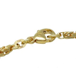 Massives Königsarmband aus Gold (585er 14k Gold), ca. 3 mm Breite, ca. 20cm lang, ca. 11,5g - Made in Germany mit FBM Stempel