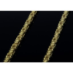 schmale Königskette aus 585 Gold 14K (55 cm lang, 2 mm breit)