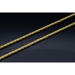 schmale Königskette aus 585 Gold 14K (55 cm lang, 2 mm breit)