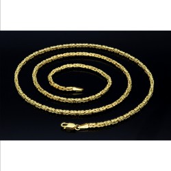 schmale Königskette aus 585 Gold 14K (55 cm lang, 2 mm breit)