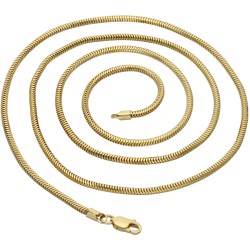 Schlangenkette für Damen aus 585er (14k) Gold in 55 cm ca. 9,8g