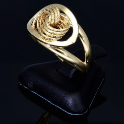 prunkvoller Ring für Damen in hochwertigem 585 14K Gelbgold in Ringgröße ca. 56