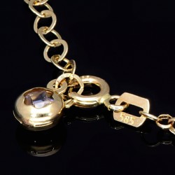 stilvolles Tricolor Armband aus hochwertigem 585 14K Gold in (ca. bis 18,5 cm Länge, verstellbar)
