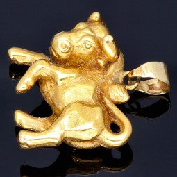 Sternzeichen Stier - Anhänger in massivem 585 / 14K Gold