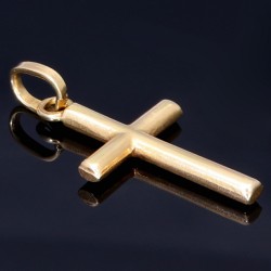 Kreuzanhänger aus hochwertigem Gold 14k (585er)