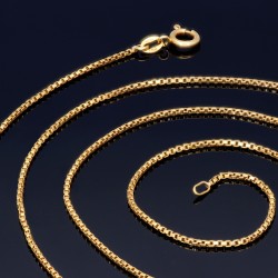 sehr lange Venezianerkette aus 750er Gelbgold (18 Karat) in 75 cm Länge