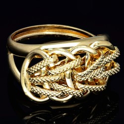 edler, glanzvoller Damen - Ring in wertvollem 585 14K Gelbgold in Ringgröße ca. 58