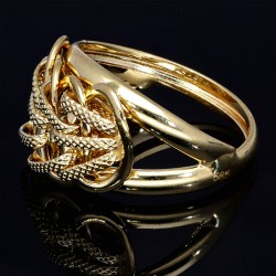 edler, glanzvoller Damen - Ring in wertvollem 585 14K Gelbgold in Ringgröße ca. 58