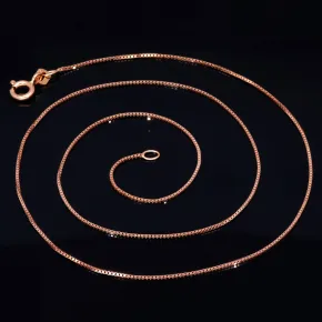 Feine Venezianerkette aus edlem 375 (9k) Rotgold (ca. 45 cm Länge)
