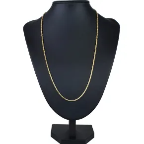 Filigran gearbeitete, massive Königskette aus hochwertigem 14K Gold (585) in 60 cm Länge; ca. 2mm breit (ca. 14,1g) - Made in Germany mit FBM Stempel