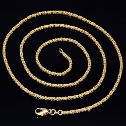 Filigran gearbeitete, massive Königskette aus hochwertigem 14K Gold (585) in 60 cm Länge; ca. 2mm breit (ca. 18g) - Made in Germany mit FBM Stempel