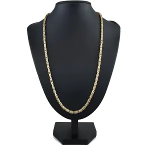 Königskette aus edlem, hochwertigem 585er Gelbgold (14k)- 65cm lang, 3,5 mm breit