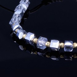 Wunderschönes Kugel Zug-Armband mit hochwertigen Goldperlen aus 585  / 14K Gelbgold und glänzenden Beads in modernem Design