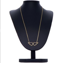 Bezaubernde Goldkette mit Engelsflügel - Anhänger in edlem 14K / 585 Gelbgold