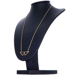 Bezaubernde Goldkette mit Engelsflügel - Anhänger in edlem 14K / 585 Gelbgold