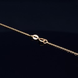 Bezaubernde Goldkette mit Engelsflügel - Anhänger in edlem 14K / 585 Gelbgold