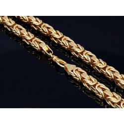 Sonderanfertigung: Megastarke, goldene Königskette 585 (14k) Gold in 66 cm Länge; 8mm Breite; ca. 82,2g