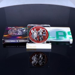 5 Mark Sammler - Silbermünze 2019 Columbia & Germania Mint 999er Feinsilber iColor 1 OZ ( 1 Feinunze)