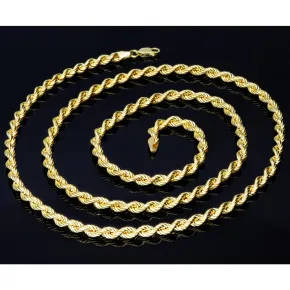 Filgran gearbeitete, massive Kordelkette in ca. 70 cm Länge aus hochwertigem 585 Gold (14k) ca. 46 g