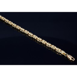 Prunkvolles Königsarmband in 585 14k Gold (ca. 3,5mm, 21cm)