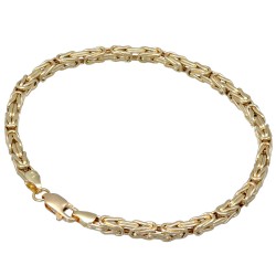 Prunkvolles Königsarmband in 585 14k Gold (ca. 3,5mm, 21cm)