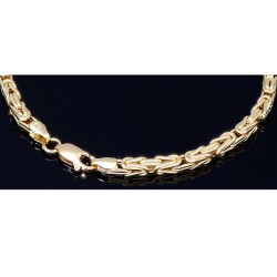 Prunkvolles Königsarmband in 585 14k Gold (ca. 3,5mm, 21cm)