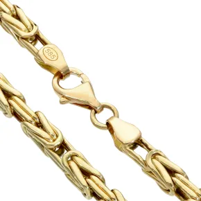 XXL- Königskette aus 585er Gelbgold (14k)- 70cm lang, 4 mm breit, 28g