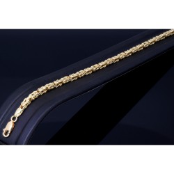 Prunkvolles Königsarmband in 585 14k Gold (ca. 3,5mm, 23cm)