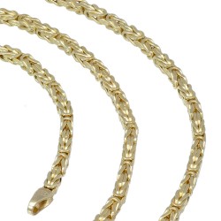 Glänzende Königskette aus hochwertigem 14K / 585 Gold (ca. 60cm, 2mm)