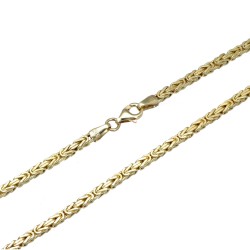 Glänzende und hochwertige Königskette aus 585 Gold 14K (55 cm lang, 2 mm breit)